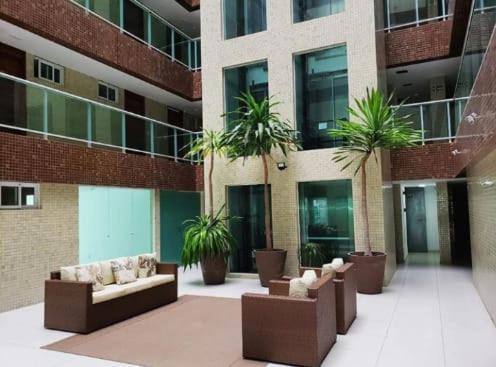 Confortavel Flat Com Piscina De Borda Infinita Na Cobertura Cabedelo Ngoại thất bức ảnh