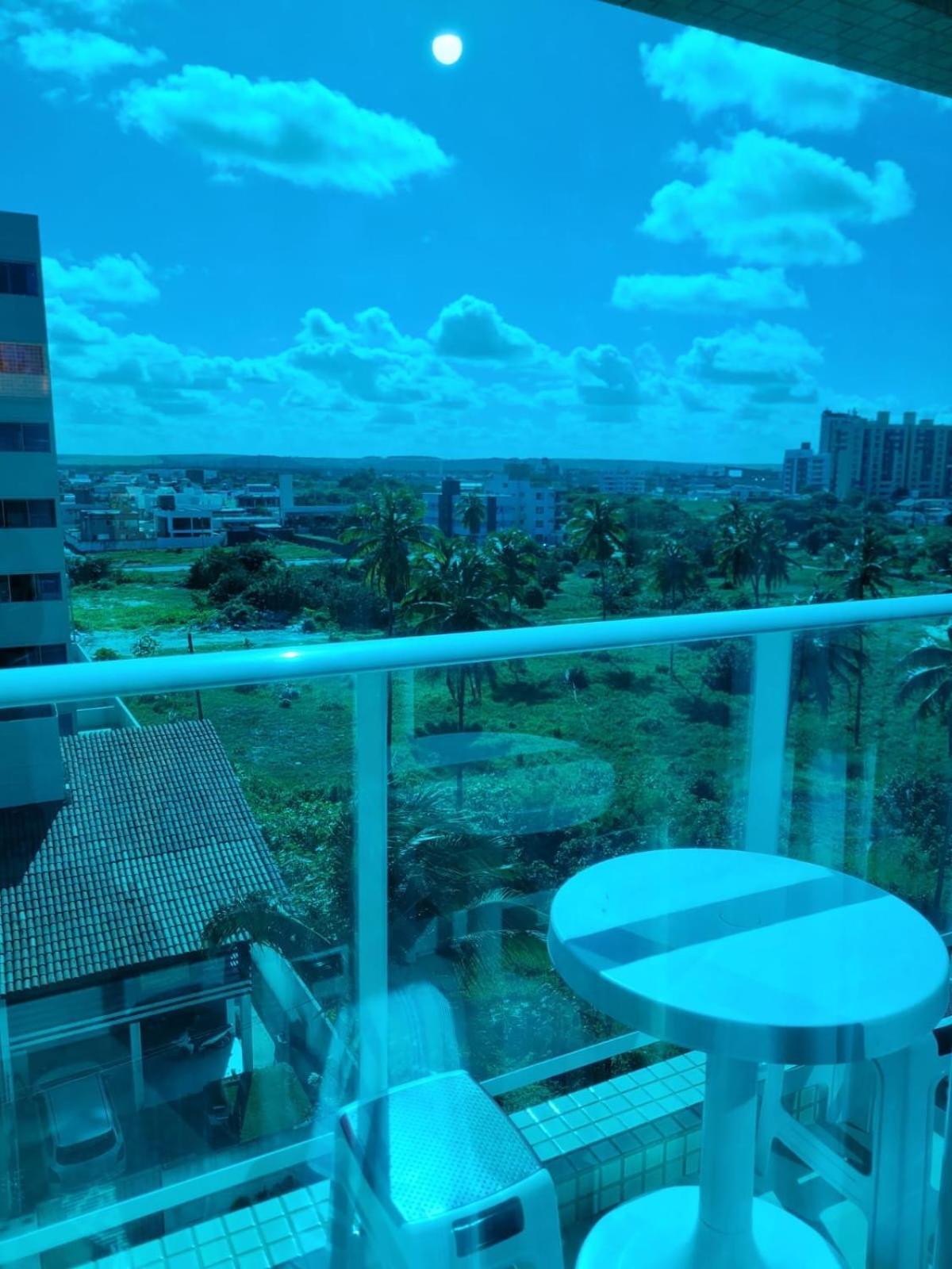 Confortavel Flat Com Piscina De Borda Infinita Na Cobertura Cabedelo Ngoại thất bức ảnh